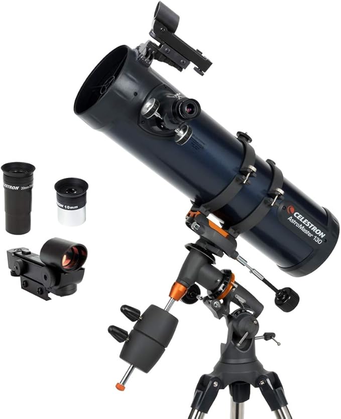 Celestron AstroMaster 130EQ telescopio reflector newtoniano principiantes análisis opinión 2026